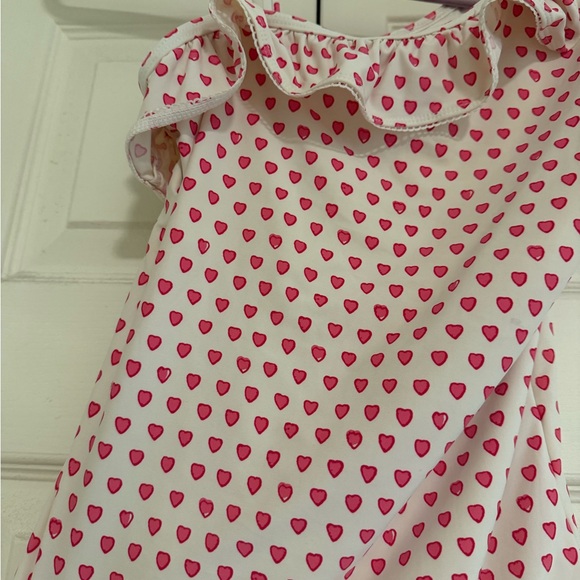 Roller Rabbit Pink Heart Ruffle Swimsuit - Picture 3 of 3